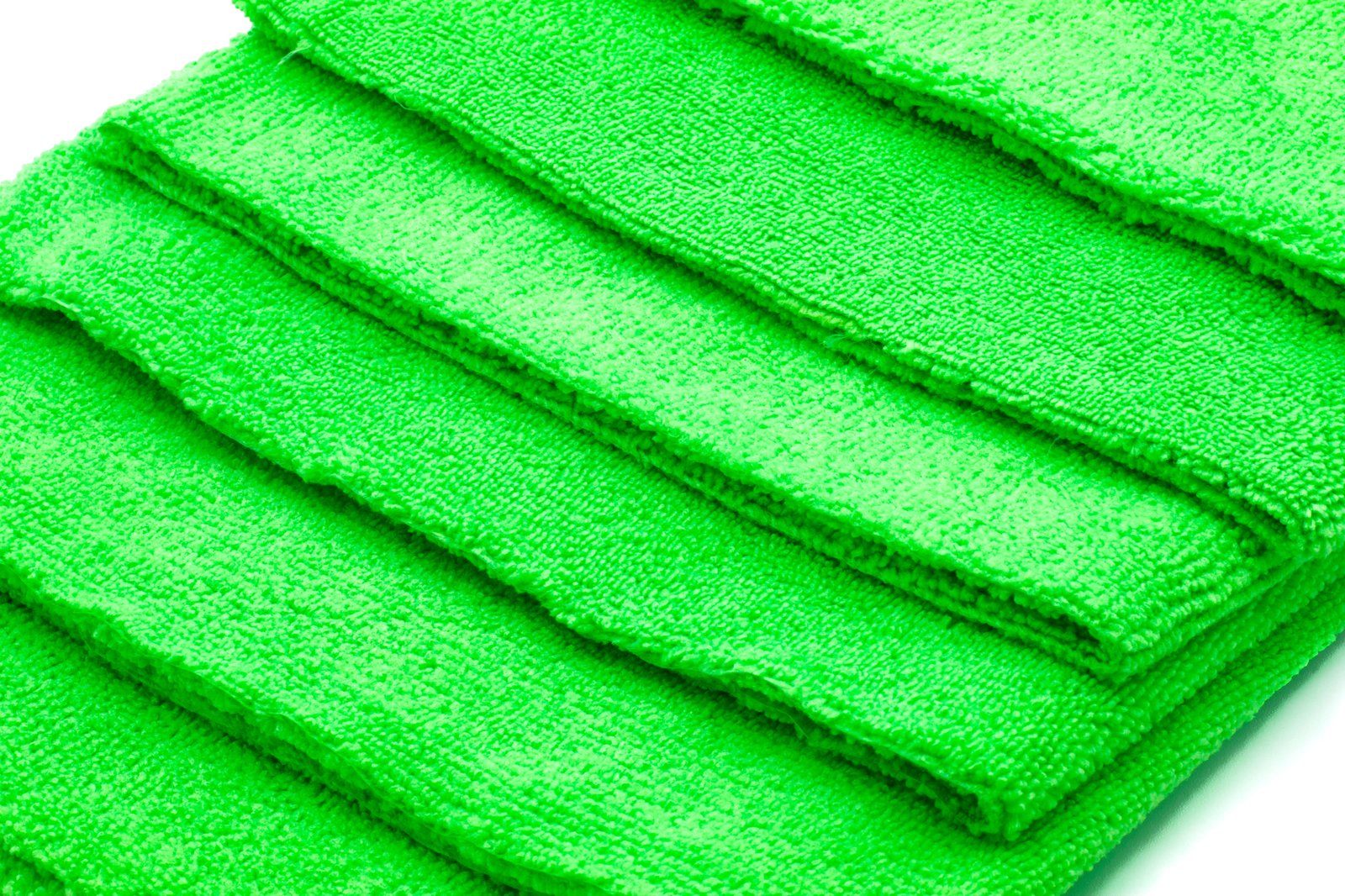 10 Pack Plush Microfiber Towels - Green