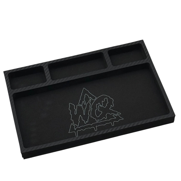 Upgraded Carbon & Color Foam Organizer – WQ Accessory Tray/XL Glue Tray